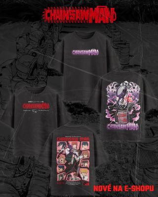 ⛓ Chainsaw Man se vrací na scénu!🩸 Premiéra je za rohem a my jsme ready! 😤🔥 Na e-shop jsme doplnili čerstvou várku triček...